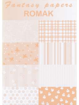 Fantasy papier lichtoranje A4