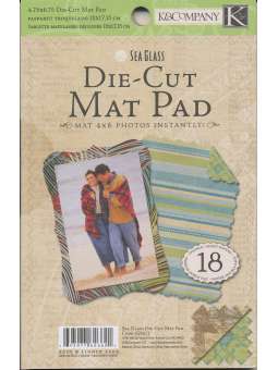 Die Cut mat pad achtergrond...