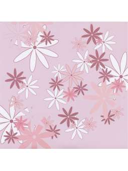 Roze bloemen, scrappapier