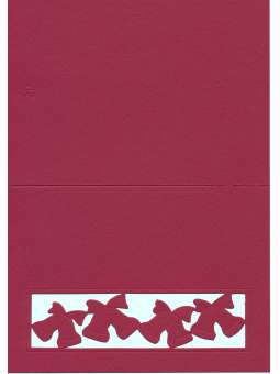 Kerstkaart klokjes met envelop