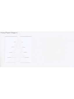 Kerstkaart boom ivoor