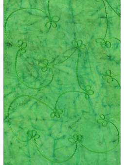 Groen, geborduurd