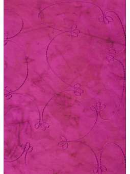 Donkerroze, geborduurd