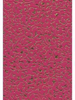 Gouden metallic bloemen op...