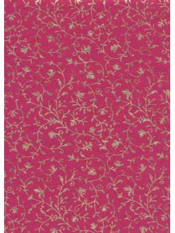 Gouden mat bloemen op roze