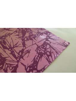 Roze metallic print op roze A4
