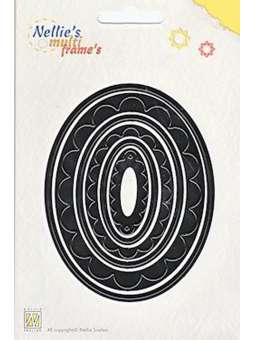 Stencil Geschulpte Ovaal...