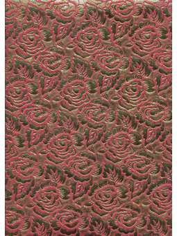 Gouden metallic rozen op roze