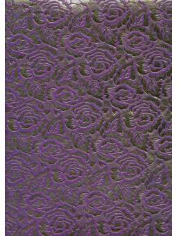 Gouden metallic rozen op paars