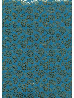 Gouden metallic bloemen op...