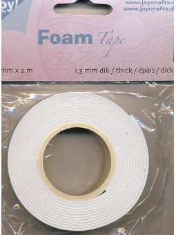 Foam tape 1.5mm 12mm x 2mtr