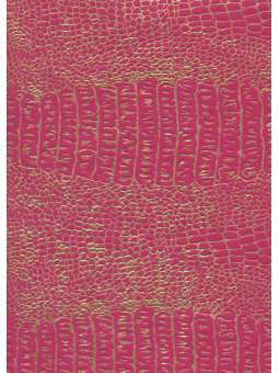 Roze/goud krokodil