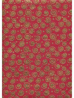 Gouden swirls op rood