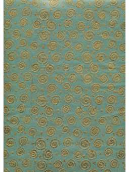 Gouden swirls op groen