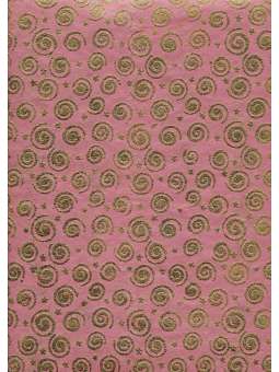 Gouden swirls op oudroze