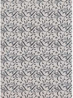 Zilver metallic takjes op wit