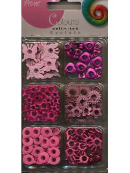Eyelet, Roze (6 vak)