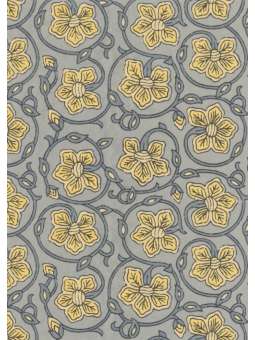 Geel en grijs bloemen,...