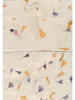 Lokta papier met koren en...