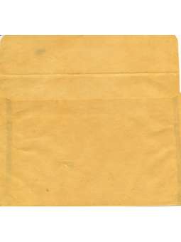 Geel lokta papier envelop...
