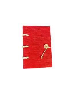 Rood Notebook crinkle-lokta...